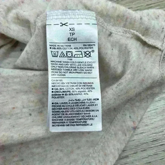 Old Navy Short Sleeve Speckled Tee Size XS - Picture 6 of 8